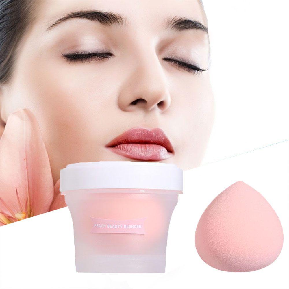 Воздушная подушечка Румяна Консилер Косметический спонж с футляром Макияж Спонж Яйцо Тональный крем Пуховка Инструмент для красоты